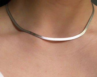 Visgraatketting (sterlingzilver)