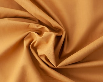 Fabric Uni camel brown, caramel brown, honey brown Oeko-Tex 100 suitable for babies