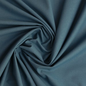 fabric indigo blue, smoke blue, indigo blue plain, cotton fabric, poplin, ecotex, also for temporary masks
