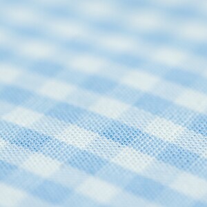 Stoff Vichy Karo hellblau 3 mm Baumwollstoff Gingham nähen Bild 3