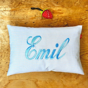 Almohadas con nombre personalizadas: almohadas bordadas únicas para niños como regalo de nacimiento para cumpleaños y bautizos. Nombre incluido.