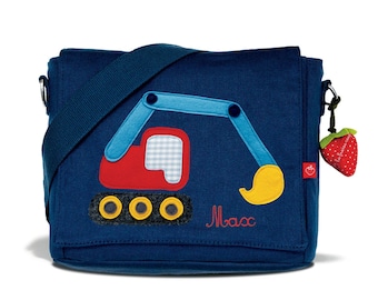 Kindergarten bag with name Excavator