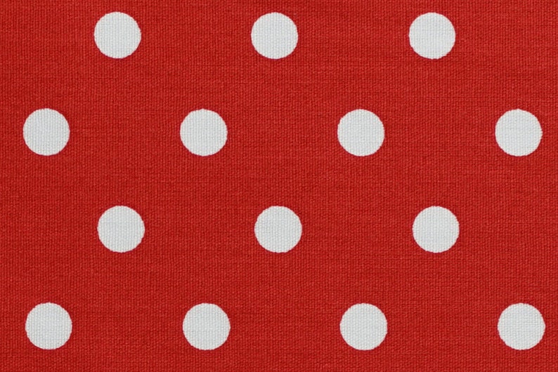 Poplin cotton fabric Polka dots, red with white dots ø 8 mm suitable for masks image 4