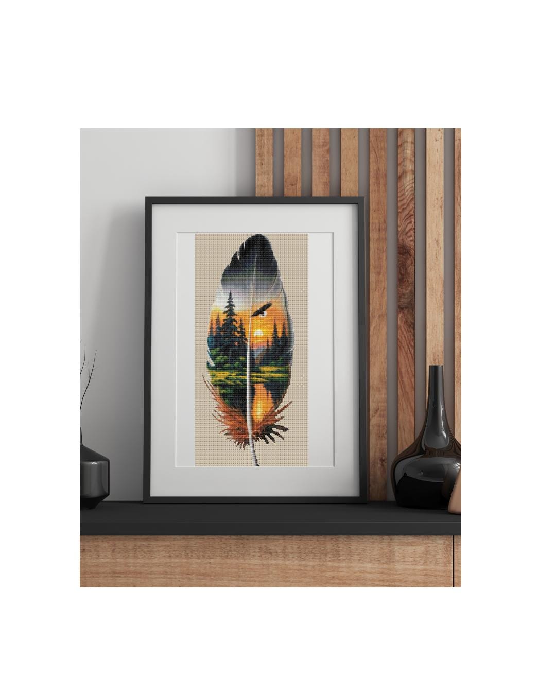 Feathers With Landscapes - Etsy