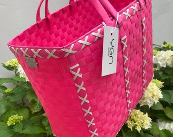 Fuchsia Shopping Basket: Pink Beach Shopping Market Bag 2026