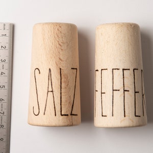Salz & Pfeffer Streuer aus Holz HANDMADE Bild 7