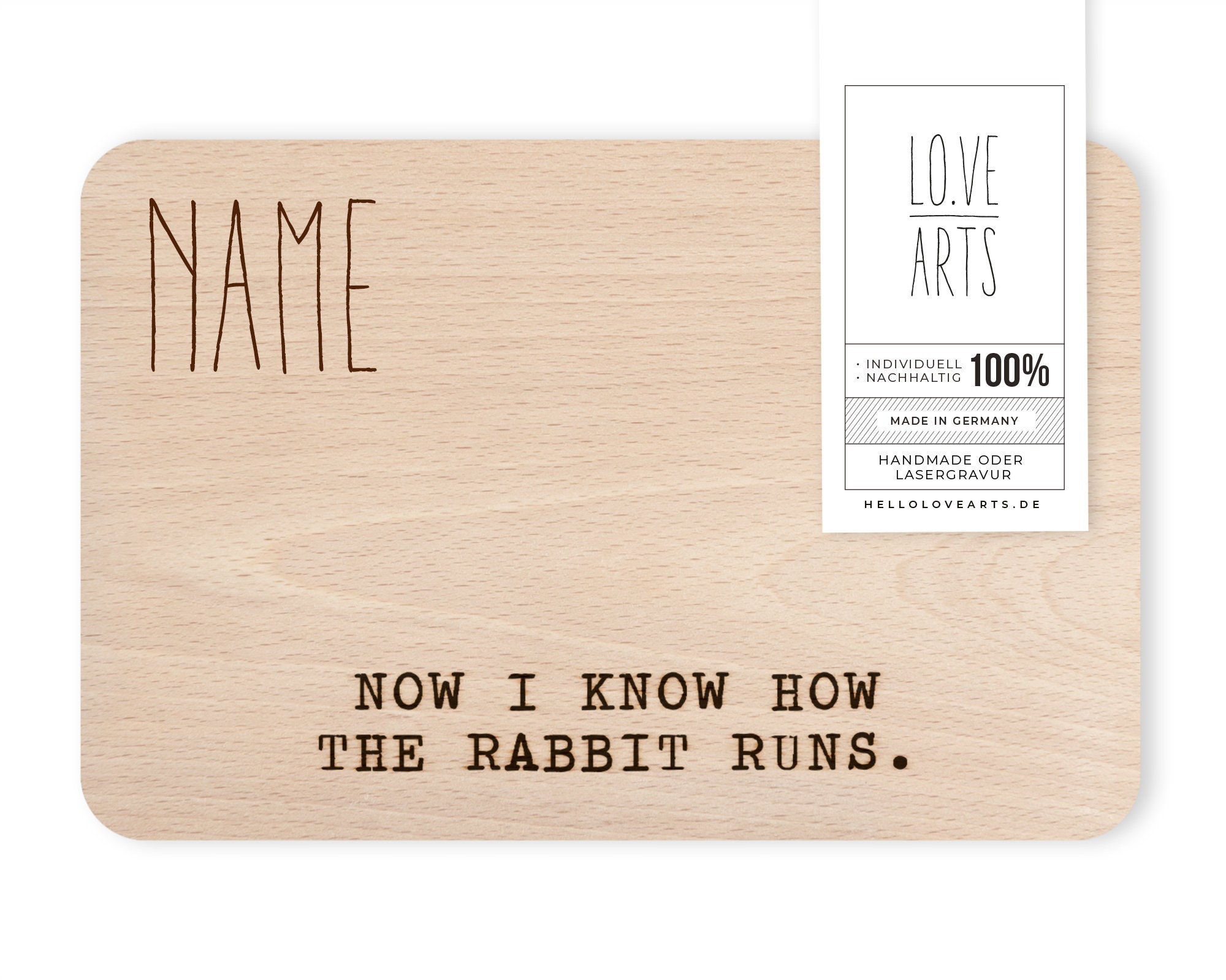 the Know Runs now Board Rabbit - How Etsy Wooden by I
