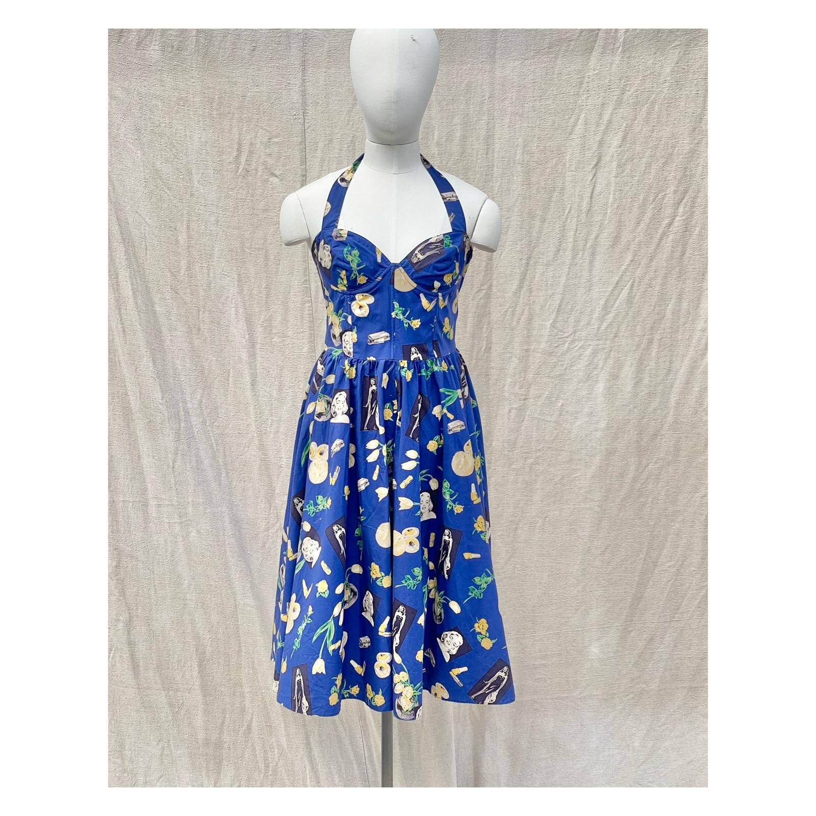 princess polly baby blue dress Blue 50s Marilyn Monroe Dress
