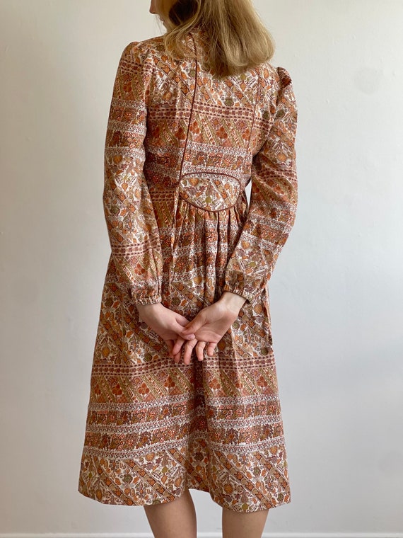 French Vintage 1970’s Bohemian Folk Dress, Hippie… - image 7