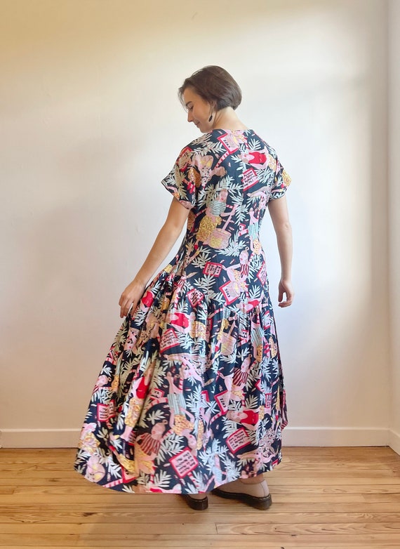 Incredible French Vintage CHACOK Maxi Dress, Made… - image 2