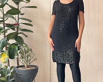 Antik Batik Black Wool Dress Size M Gabriella Cortese French Design - Etsy Antik Batik Black Wool Dress Size M Gabriella Cortese French Design - Etsy