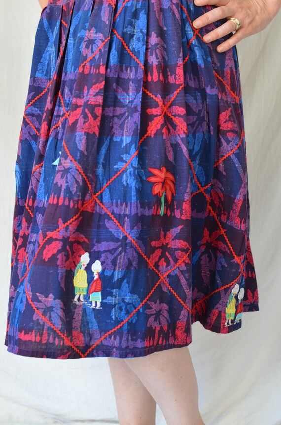 Rare Find French Vintage 'Rene Derhy' Madras Cotto