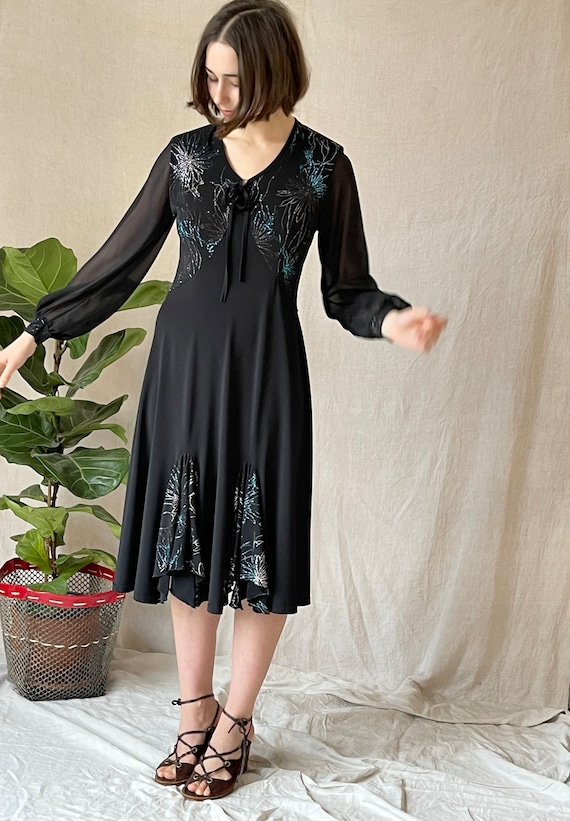 disco black tie dress Mary Dress by Molly Goddard- La Garonne