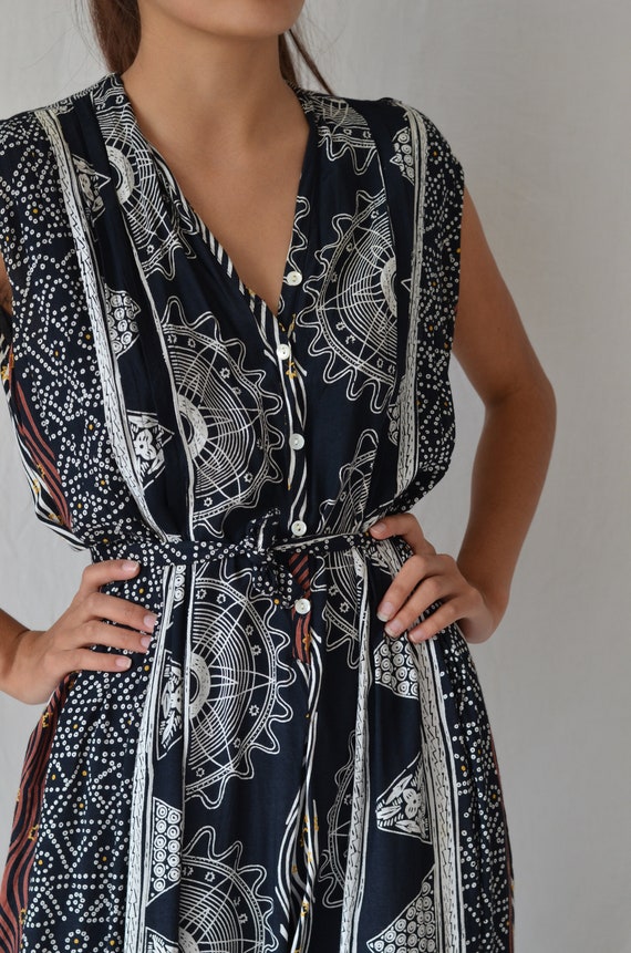 French 90's 'Rene Derhy Paris' Wide-Leg Jumpsuit -