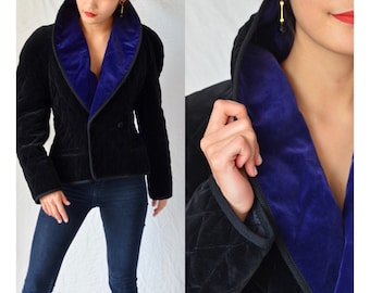 French Vintage Opera Jacket by 'Anastasia Paris' - MADE IN FRANCE - Formal/Minimalist/French Designer/Mod/Velvet/Velour - Size Small