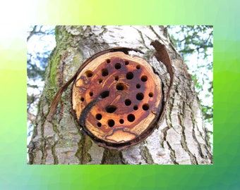 Insect hotel simple and very decorative, insect house, balcony terrace bee hotel sustainable spring outdoor wedding gift