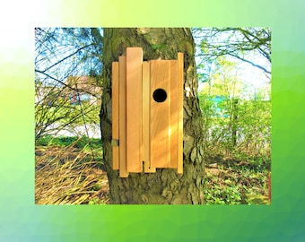 Bird house nesting box for birds, upcycling, design tit box bird house, nesting aid balcony, daycare sustainable, spring