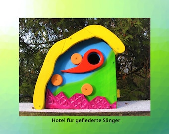 Nido per storni | Fatto a mano e resistente alle intemperie | Casetta robusta per uccelli in giardino o sul balcone | Regalo per gli amanti della natura