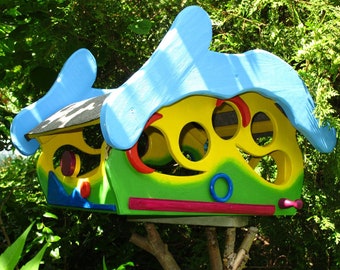 Vogelfutterhaus, Futterhaus, Balkon, Terrasse, Gartendeko, Kindergarten, Kita Abschiedsgeschenk, Vogel, Frühling, Muttertag, Meisenknödel