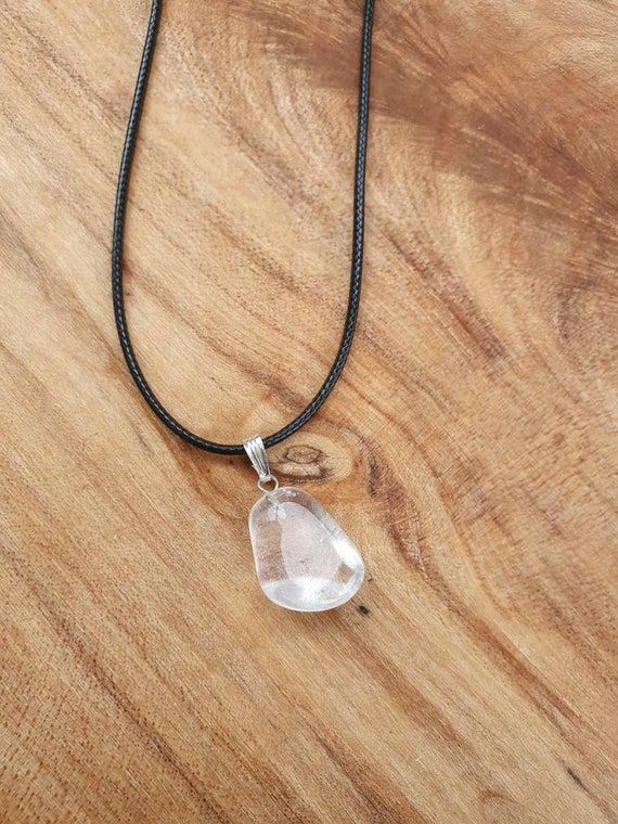 Natural crystals pendant necklace. Gemstone neckl… - image 8