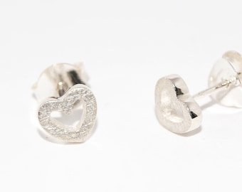 925 Silber Ohrstecker Herz