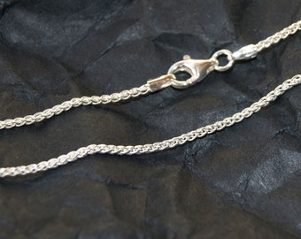 Kette aus 925 Silber Zopfkette