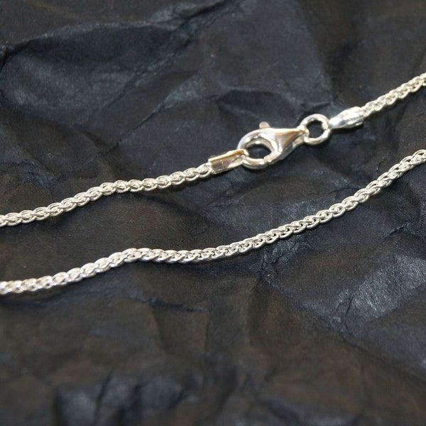 Kette aus 925 Silber Zopfkette