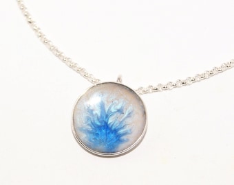 925 Silber Anhänger mit Colorit und Kette