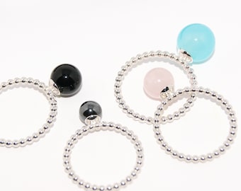 Edelstein Ring 925 Silber