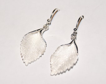 Ohrhänger 925 Silber Blätter