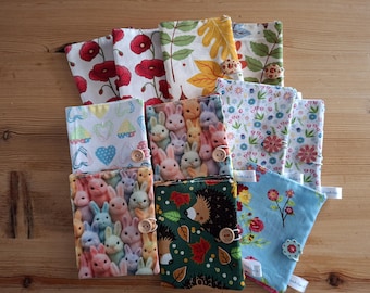 Fabric Teabag Holder: Tea Lover Gift, Travel Tea Wallet