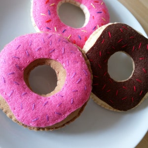 Felt Food, Donut, Doughnut, play food, kids play, gift, cake,