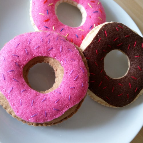 Felt Food Donut Doughnut Play Food Kids Play Gift Cake Etsy UK