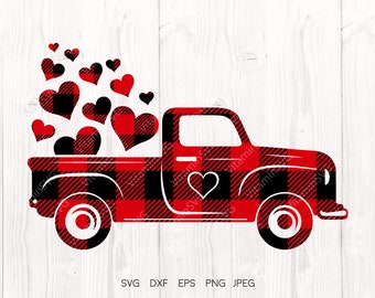 Download Truck With Hearts Etsy