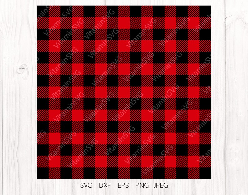 Buffalo Plaid Svg Plaid Vector Pattern Svg Clipart Files | Etsy