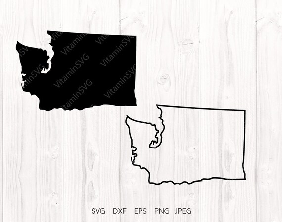 Washington state svg Washington outline Washington svg file | Etsy