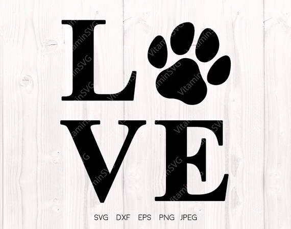 Download Love Paw Svg Cat Paw Svg Cricut Downloads Paw Svg Love Paw Etsy