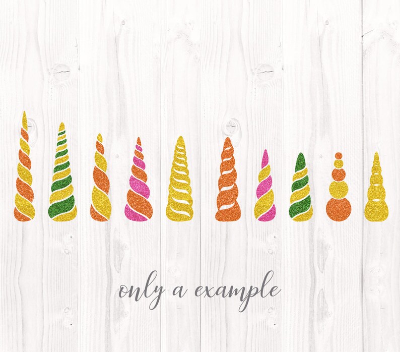 Unicorn Horn Svg Unicorn Horn Clipart Unicorn Bundle SVG | Etsy
