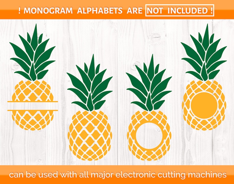 Download Visual Arts Silhouette Designs Pineapple Svg Pineapple Cut File Summer Svg Pineapple Monogram Frame Cricut Downloads Beach Vacation Svg Tropical Collage