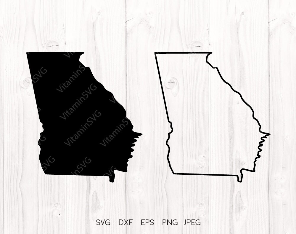 Download Georgia State Georgia Svg File Georgia Outline Ga Svg File Cricut Downloads Silhouette Designs Georgia Map Svg Georgia Svg Usa Svg