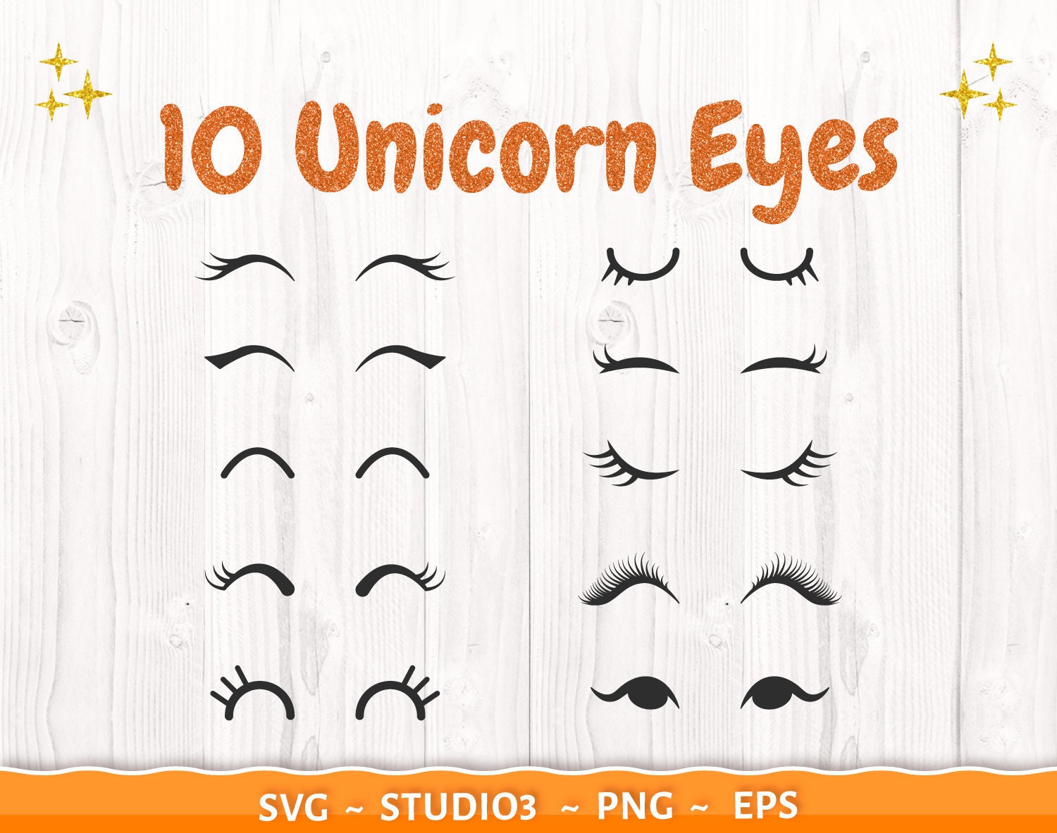 Download Unicorn Eyelashes Svg Unicorn Eyes Lashes Clipart Unicorn Etsy