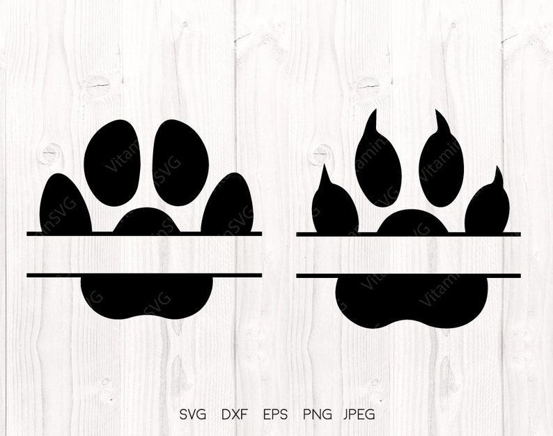 Free Free Paw Print Monogram Svg 902 SVG PNG EPS DXF File