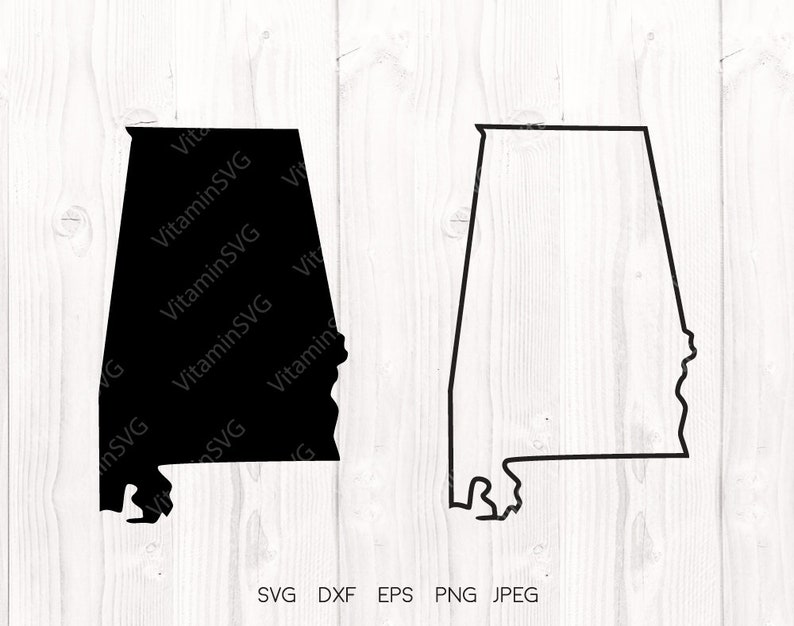 AL state svg Alabama svg Cricut downloads Alabama outline Files for Cricut Alabama state svg file Silhouette designs AL svg