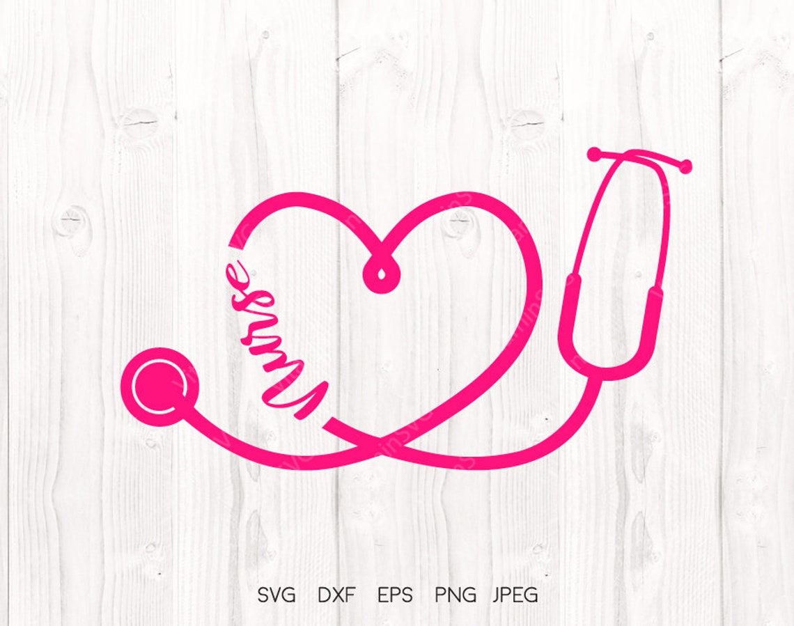 Nurse svg Stethoscope name svg Stethoscope svg Medicine Etsy