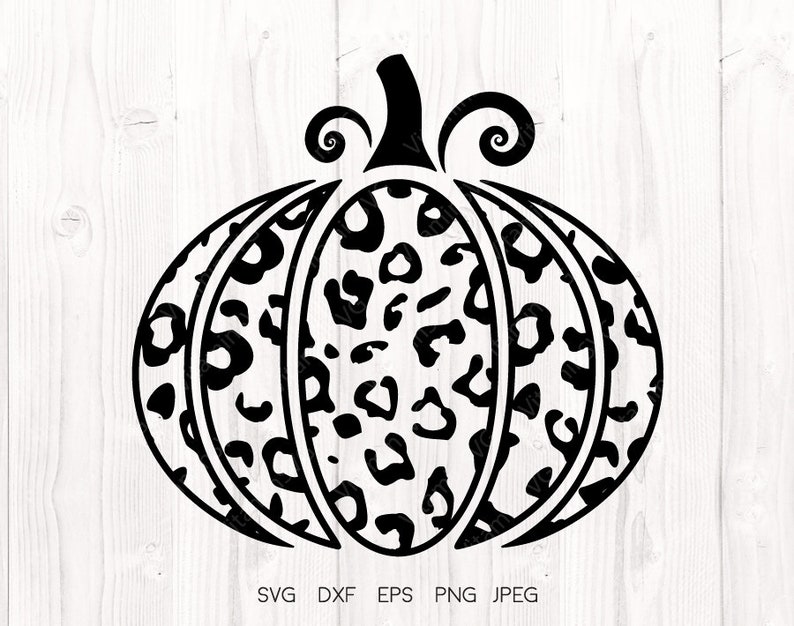 Download Leopard Pumpkin SVG Halloween decor Cute pumpkin SVG Fall ...