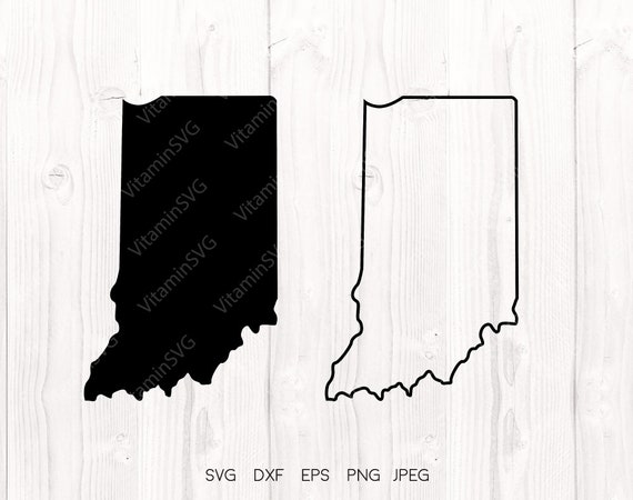 Download Indiana State Indiana Svg File Indiana Outline Indiana Etsy