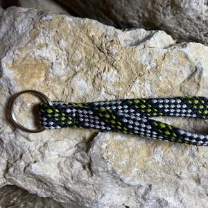 Schlüsselanhänger einfache Schlaufe - aus abgekletterten Seilen - Upcycling (versandkostenfrei ab 20 Euro)