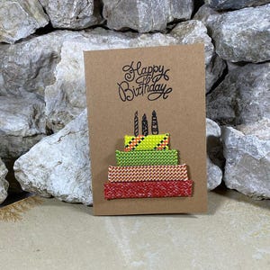 Grußkarte / Glückwunschkarte Geburtstag Geschenk Upcycling Kletterseile - nachhaltig und handgemacht, versandkostenfrei ab 20 Euro