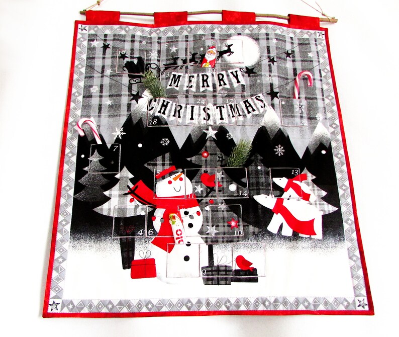 Christmas Calendar Advent Calendar Snowman to fill yourself image 3