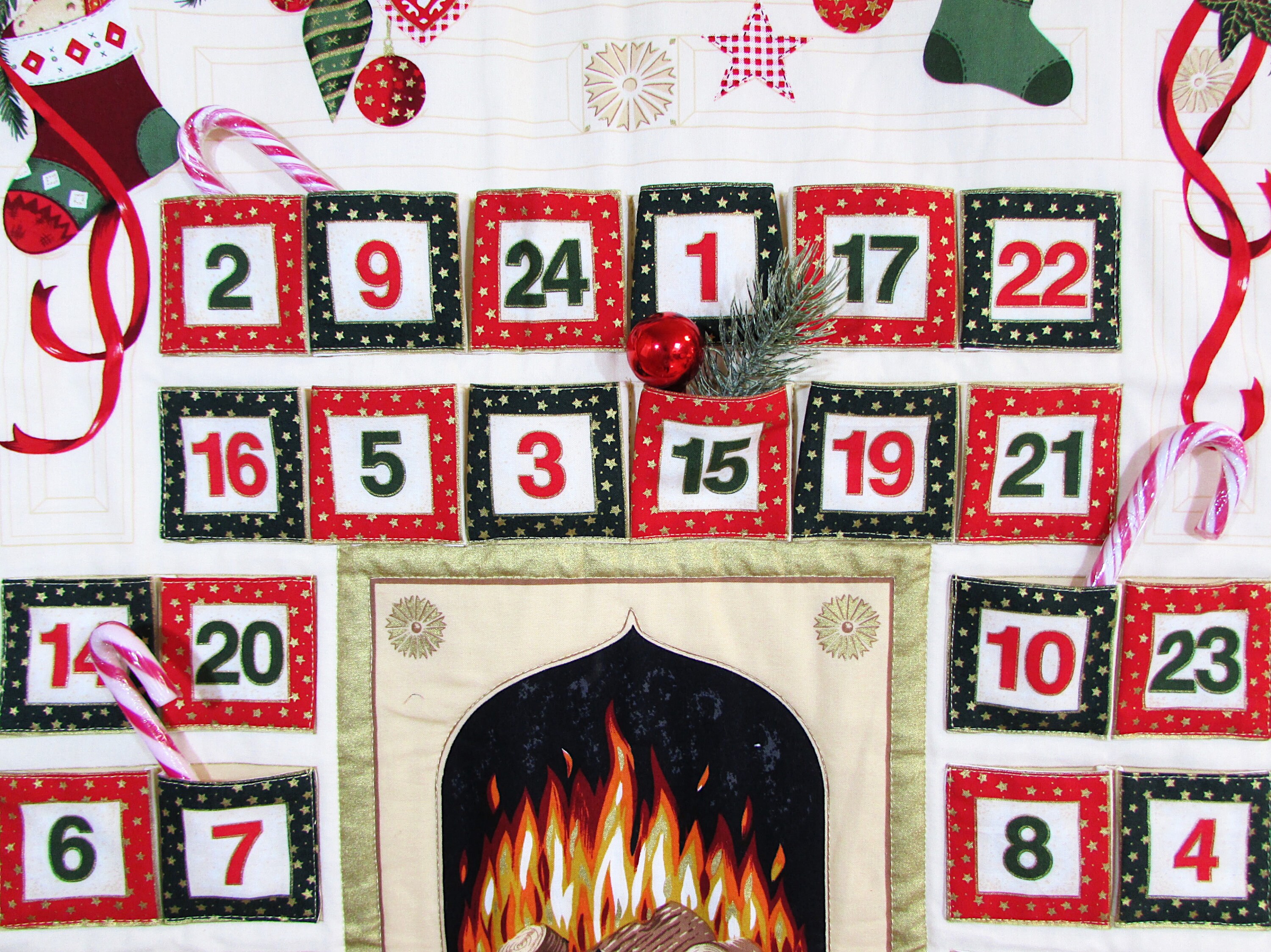 Advent Calendar Christmas Calendar With Fireplace to Fill Etsy